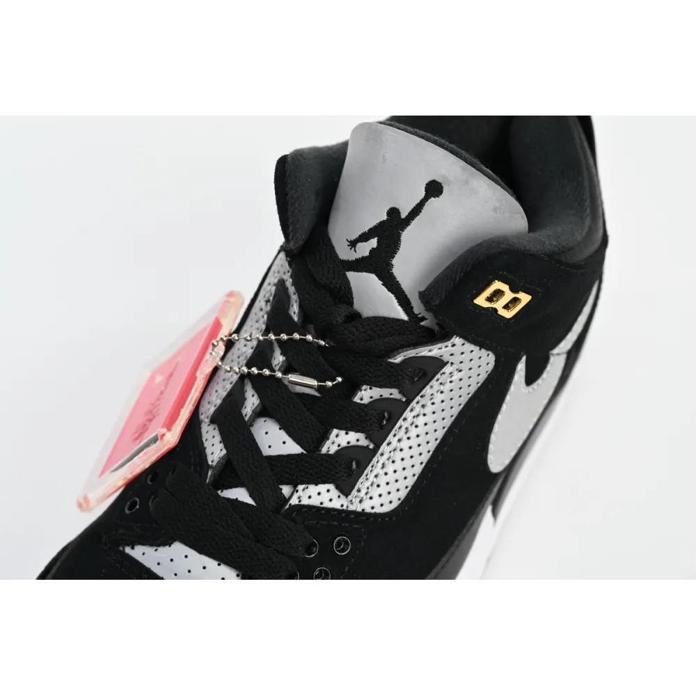 Air Jordan 3 Retro Tinker Black Cement Gold  CK4348-007 