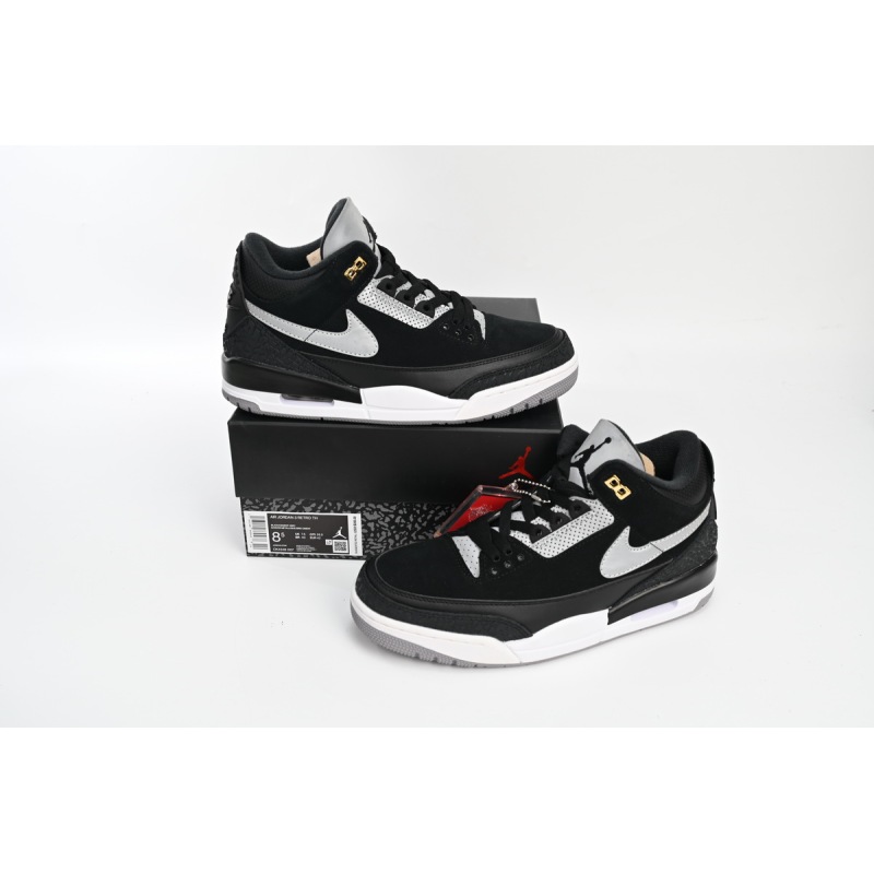 Air Jordan 3 Retro Tinker Black Cement Gold  CK4348-007 