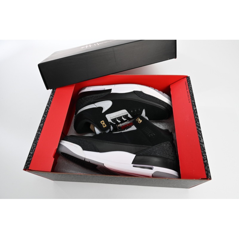 Air Jordan 3 Retro Tinker Black Cement Gold  CK4348-007 