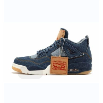 Air Jordan 4 Retro Levi's Denim (Tag with Levi's Logo)  AO2571-401 01