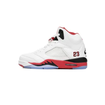 Air Jordan 5 Retro Fire Red Black Tongue (2013) 136027-120  01