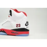 Air Jordan 5 Retro Fire Red Black Tongue (2013) 136027-120 
