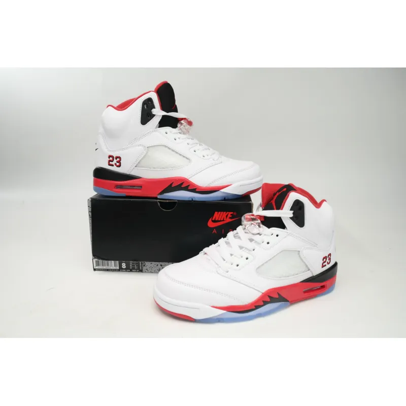 Air Jordan 5 Retro Fire Red Black Tongue (2013) 136027-120 