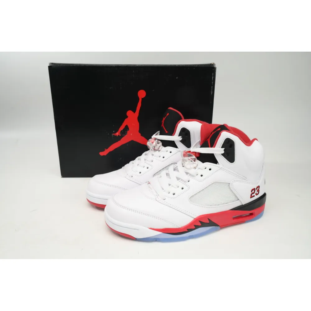 Air Jordan 5 Retro Fire Red Black Tongue (2013) 136027-120 