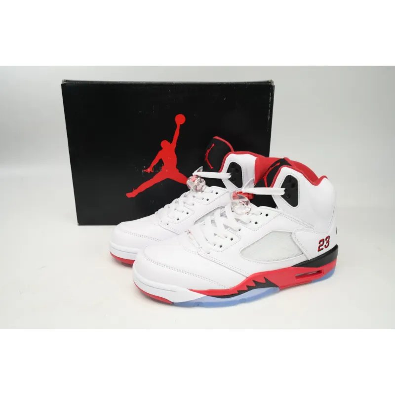 Air Jordan 5 Retro Fire Red Black Tongue (2013) 136027-120 