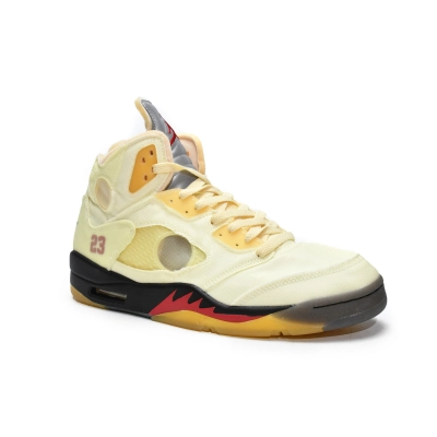 Air Jordan 5 Retro Off-White Sail  DH8565-100 02