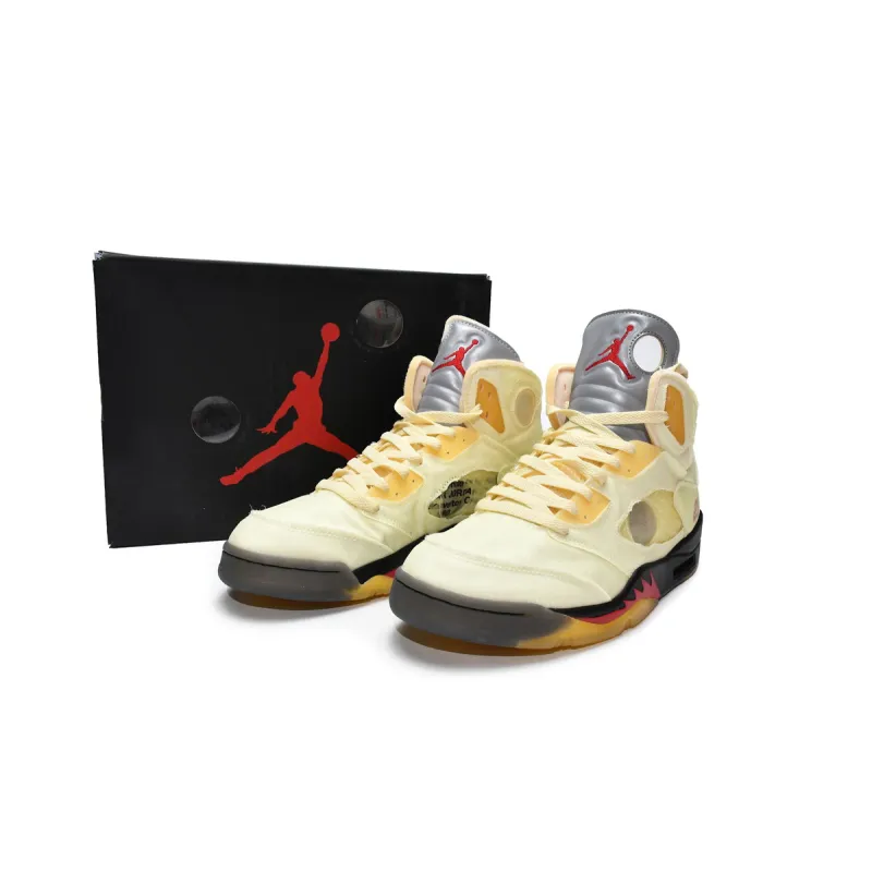 Air Jordan 5 Retro Off-White Sail  DH8565-100