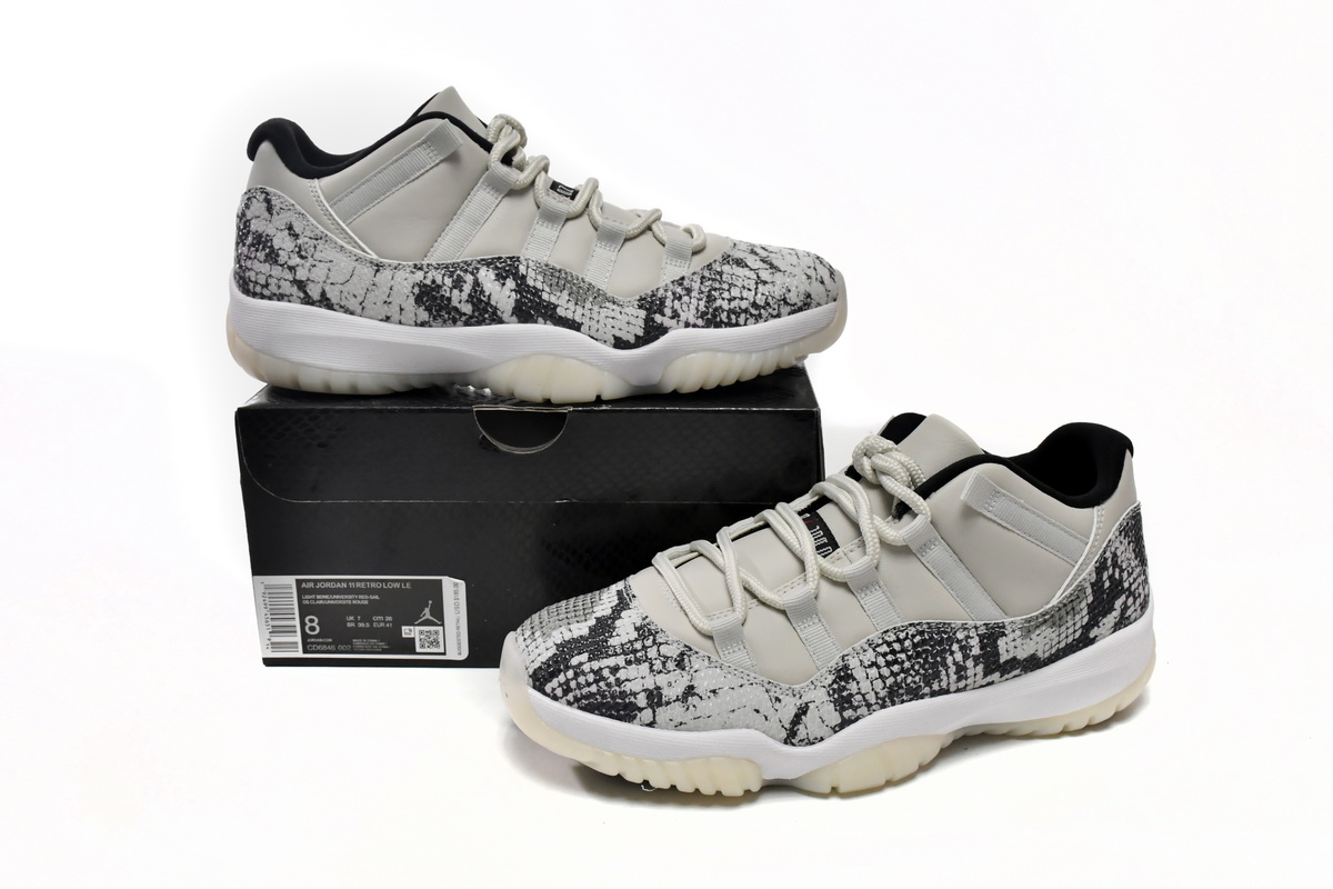 Air Jordan 11 Retro Low Snake Light Bone CD6846-002