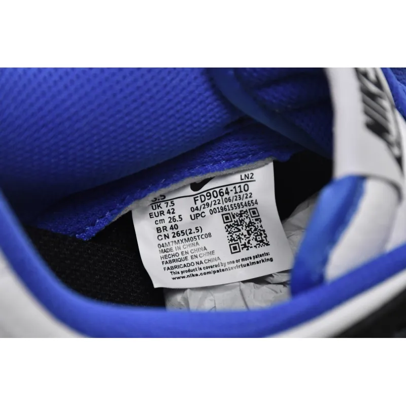 Nike Dunk Low White Black Royal  FD9064-110 