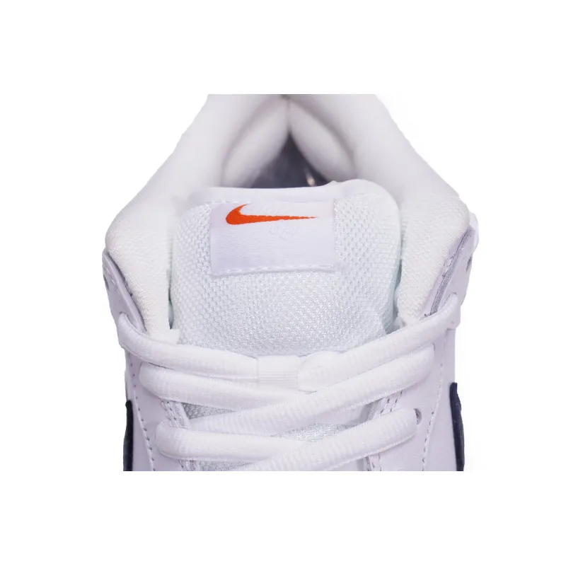 Nike SB Dunk Low Orange Label White Navy  CZ2249-100 