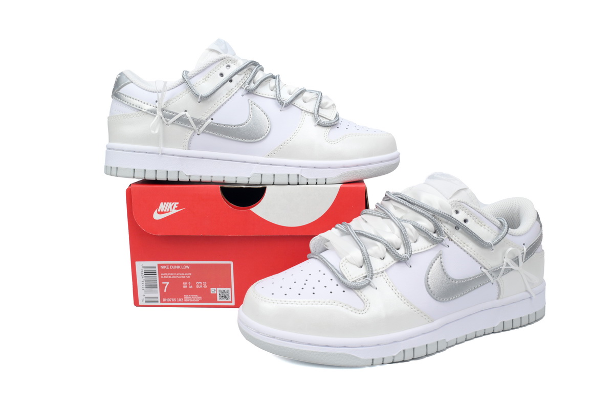Nike Dunk Low Light Silver Ballet  DH9765-102 