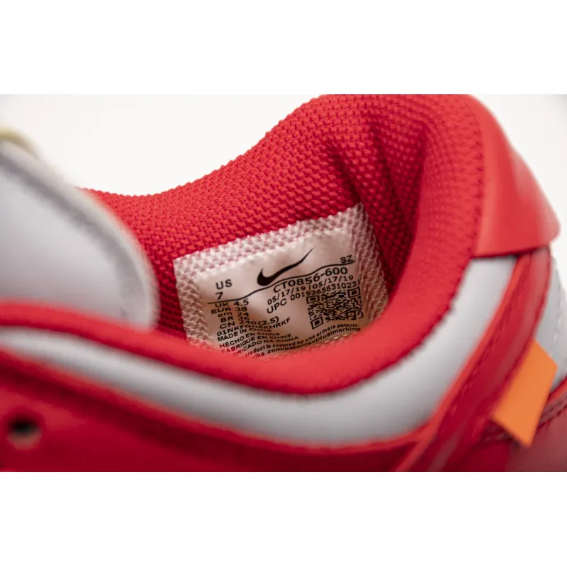 Nike Dunk Low Off-White University Red CT0856-600 