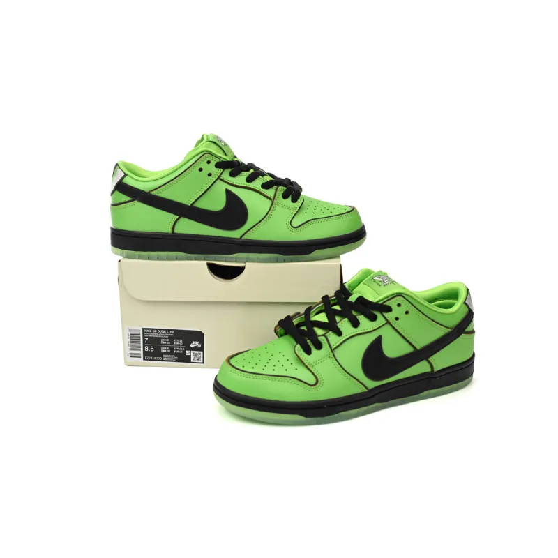Nike SB Dunk Low The Powerpuff Girls Buttercup  FZ8319-300 
