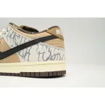Nike Travis Scott X Nike SB Dunk Low Grey White Cashew Fruit CT5053-010