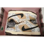 Nike Travis Scott X Nike SB Dunk Low Grey White Cashew Fruit CT5053-010