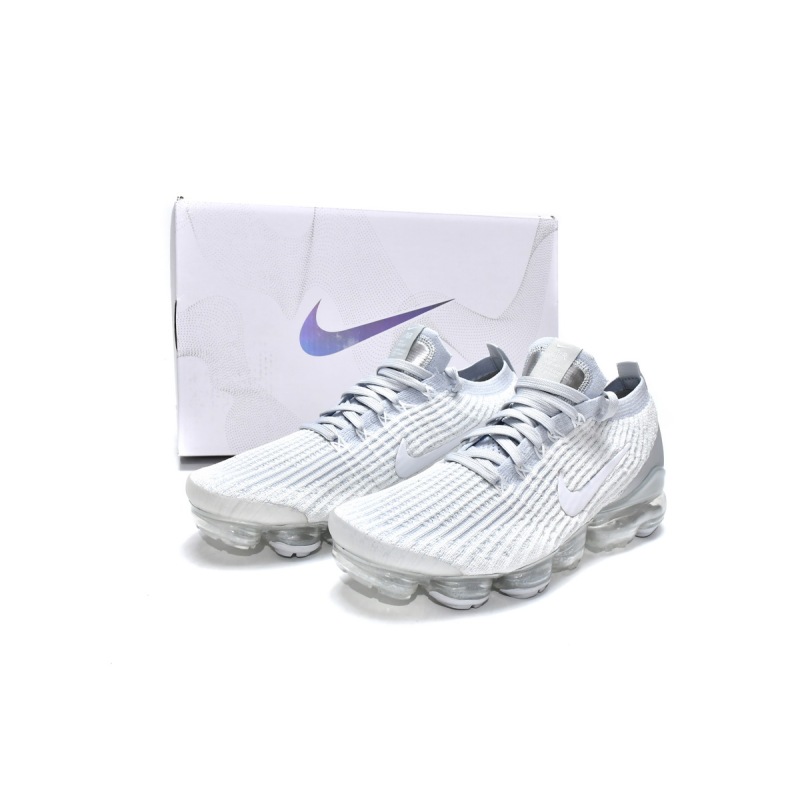 Nike Air VaporMax Flyknit 3 White Pure Platinum  AJ6900-102 