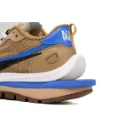  Sacai x Nike VaporWaffle Sesame Brown Blue Black Grid  CV1363-201