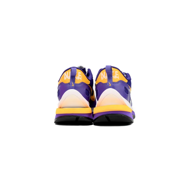  Sacai x Nike VaporWaffle Sesame Purple, White, and Yellow  DV1363-103