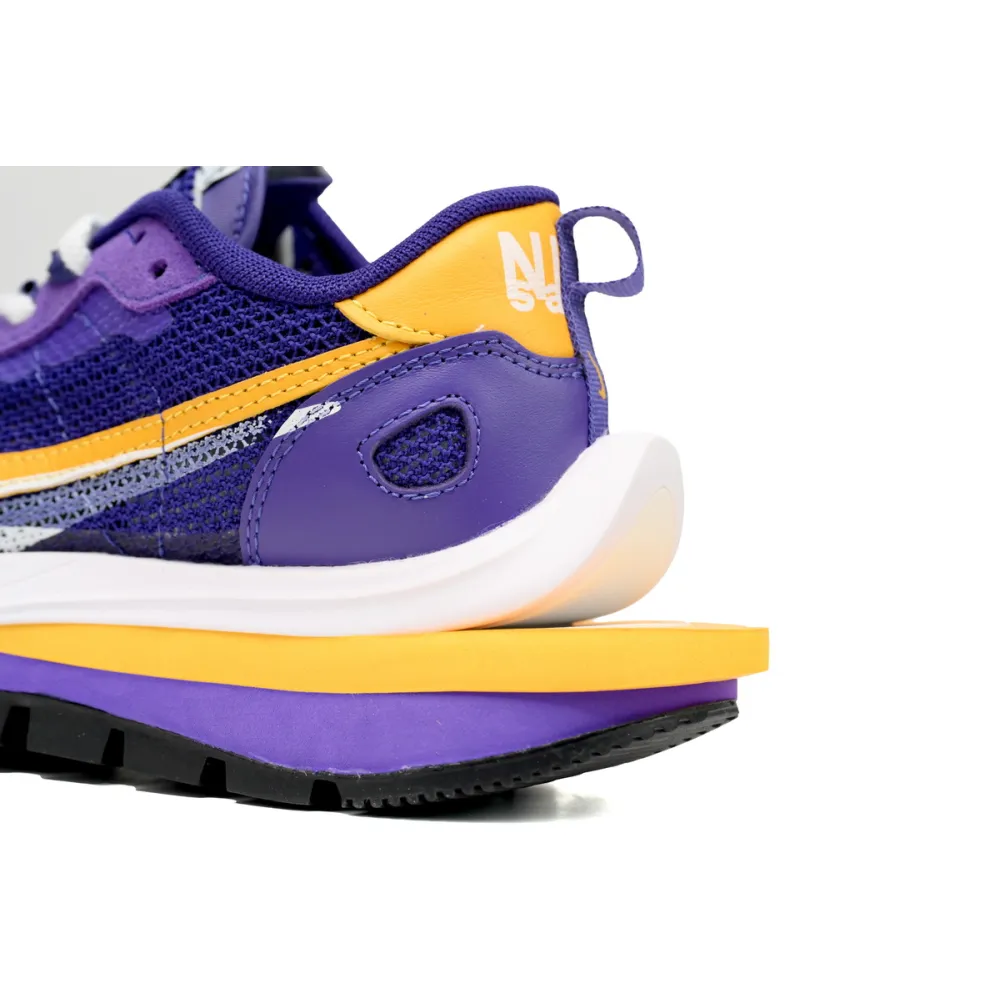  Sacai x Nike VaporWaffle Sesame Purple, White, and Yellow  DV1363-103