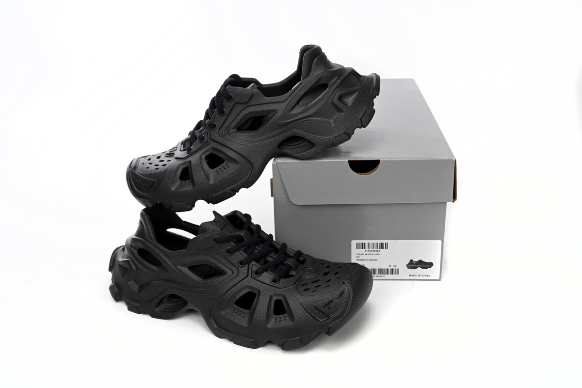 Balenciaga HD Lace Up Black  702421W3CES1000