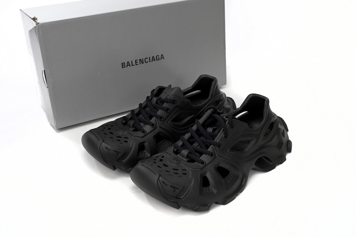 Balenciaga HD Lace Up Black  702421W3CES1000