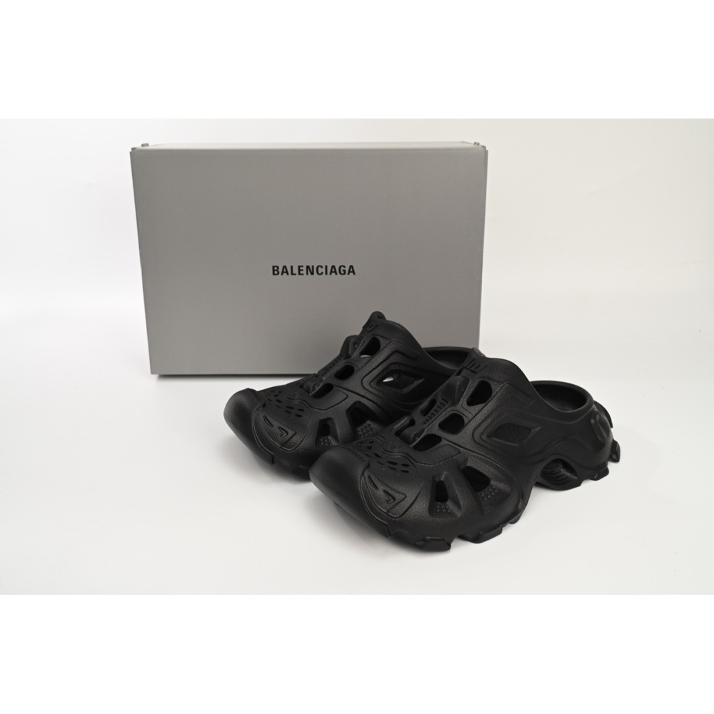 Balenciaga HD Mule Black Rubber 735249 W3CES 1000