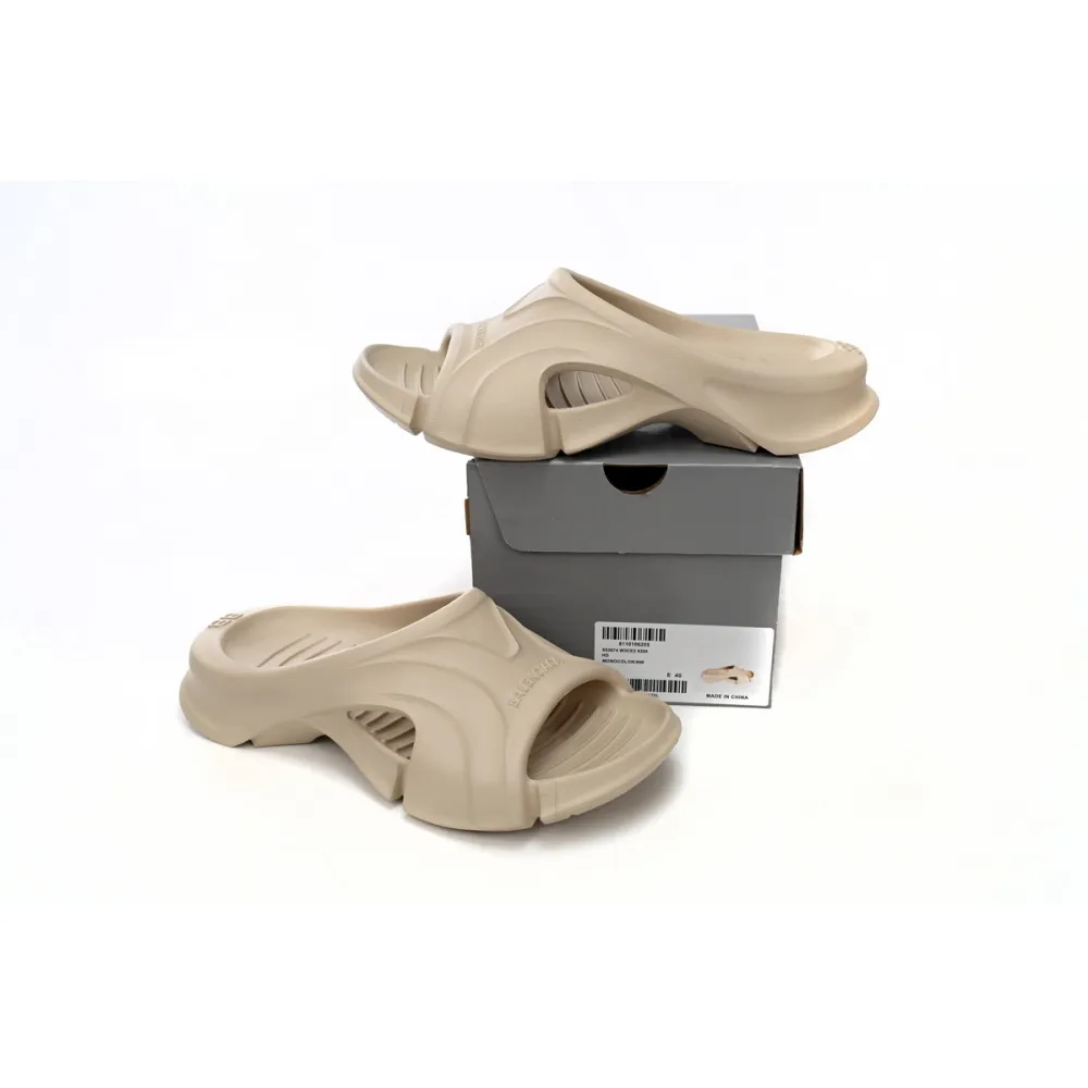 Balenciaga Mold Slide Sandal Beige   653874W3CE29300