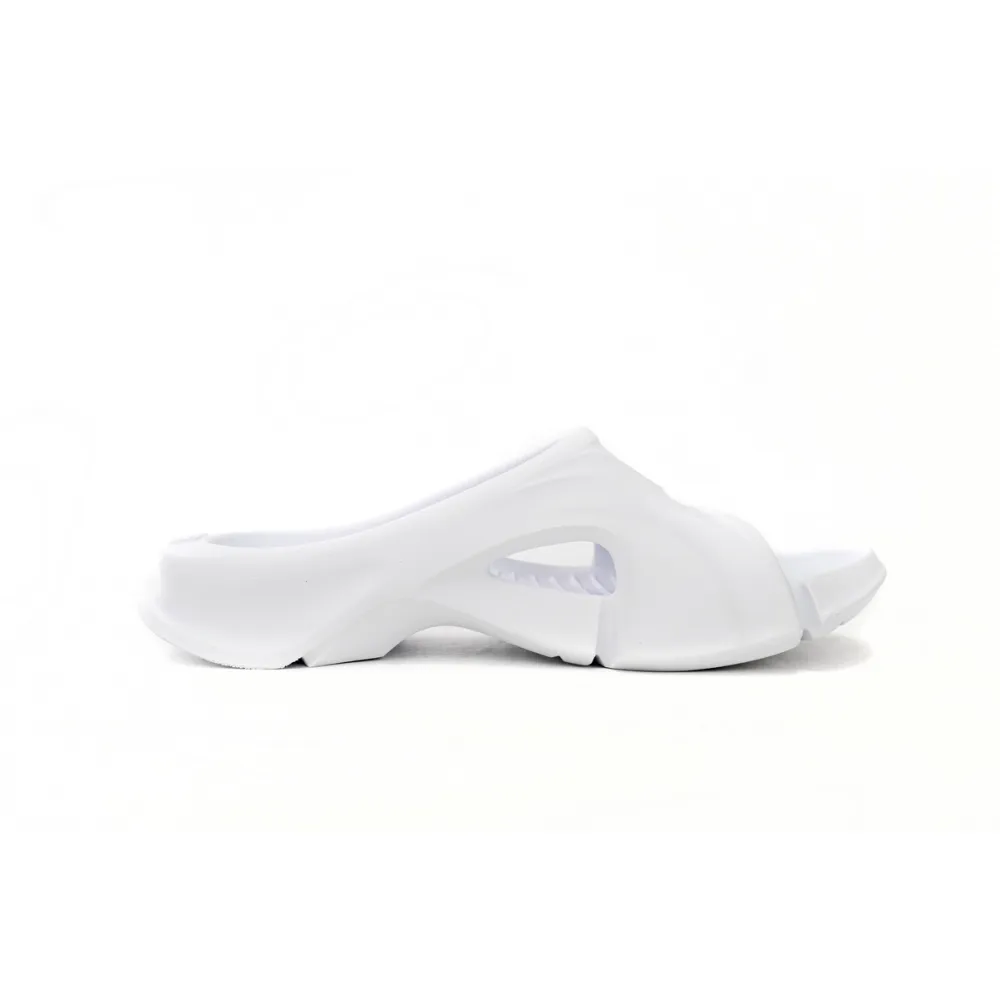 Balenciaga Mold Slide Sandal White 653873W3CE29000