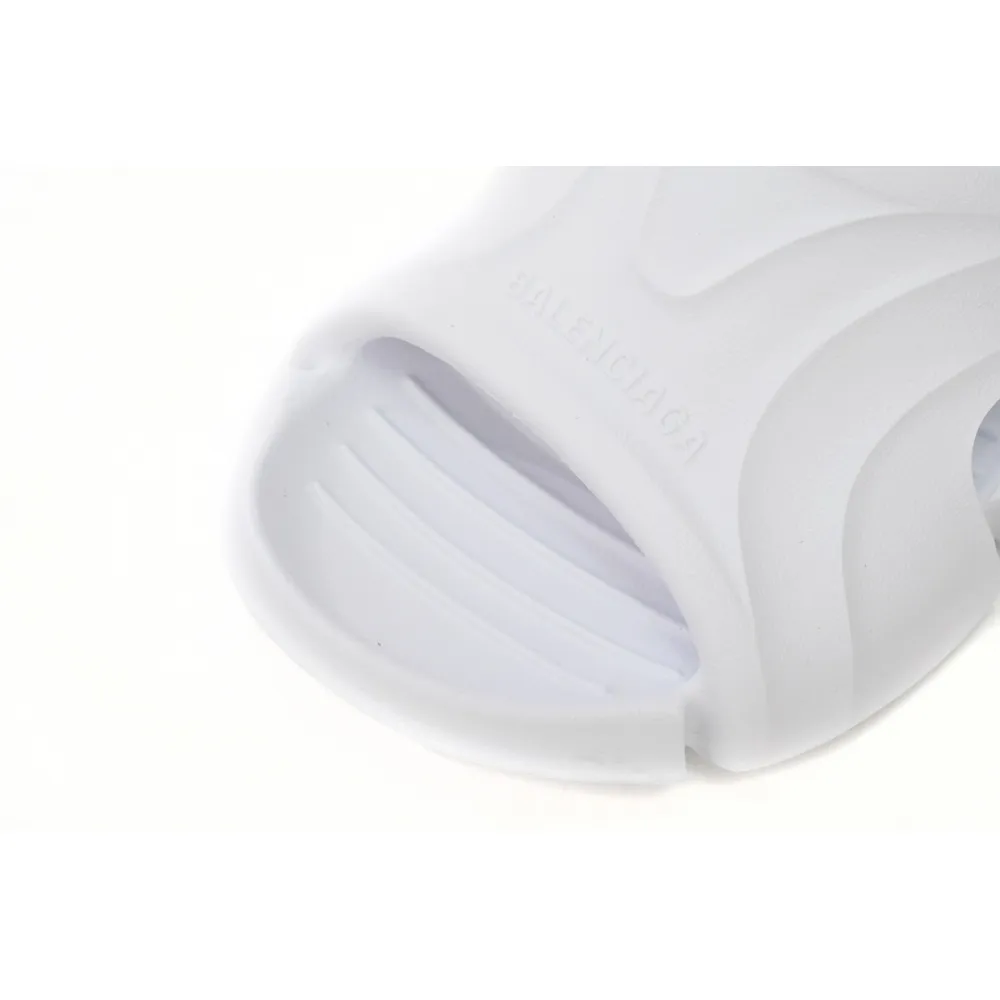 Balenciaga Mold Slide Sandal White 653873W3CE29000