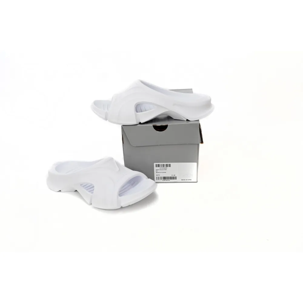 Balenciaga Mold Slide Sandal White 653873W3CE29000