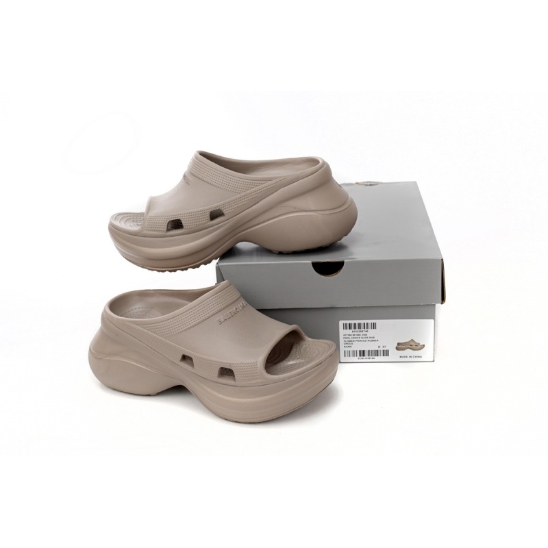 Balenciaga x Crocs Pool Slide Sandal Beige 677386W1S8E2500