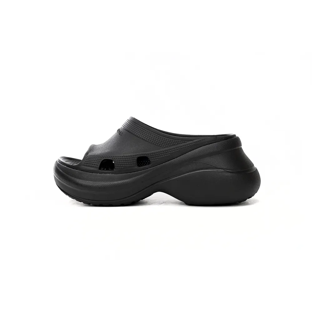 Balenciaga x Crocs Pool Slide Sandals Black (Women's) 677389W1S8E1000
