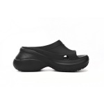Balenciaga x Crocs Pool Slide Sandals Black (Women's) 677389W1S8E1000