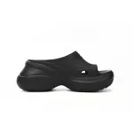 Balenciaga x Crocs Pool Slide Sandals Black (Women's) 677389W1S8E1000