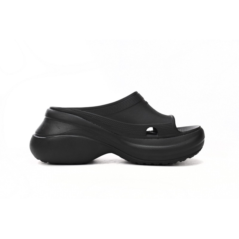 Balenciaga x Crocs Pool Slide Sandals Black (Women's) 677389W1S8E1000