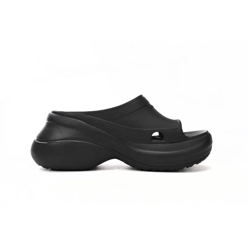 Balenciaga x Crocs Pool Slide Sandals Black (Women's) 677389W1S8E1000