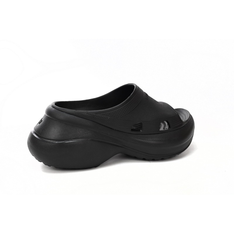 Balenciaga x Crocs Pool Slide Sandals Black (Women's) 677389W1S8E1000