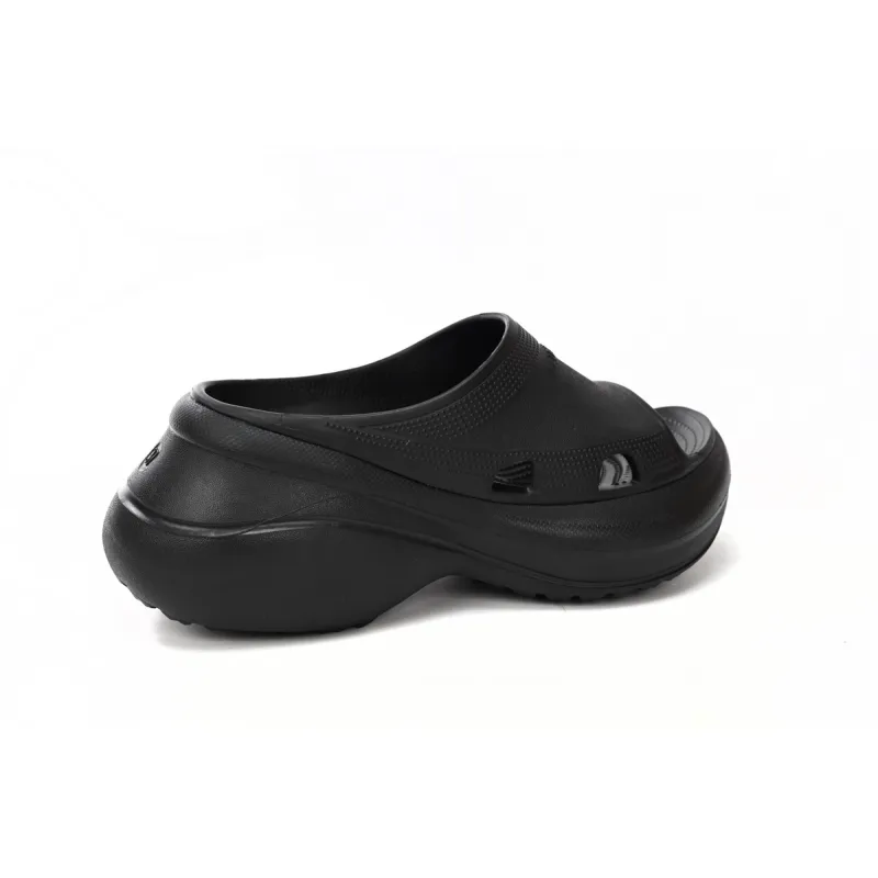 Balenciaga x Crocs Pool Slide Sandals Black (Women's) 677389W1S8E1000