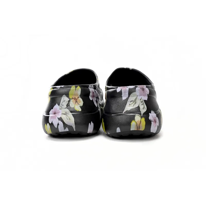 Balenciaga x Crocs Pool Slide Sandals Grey Flower (Women's) 677389W1S8G6556