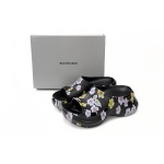 Balenciaga x Crocs Pool Slide Sandals Grey Flower (Women's) 677389W1S8G6556
