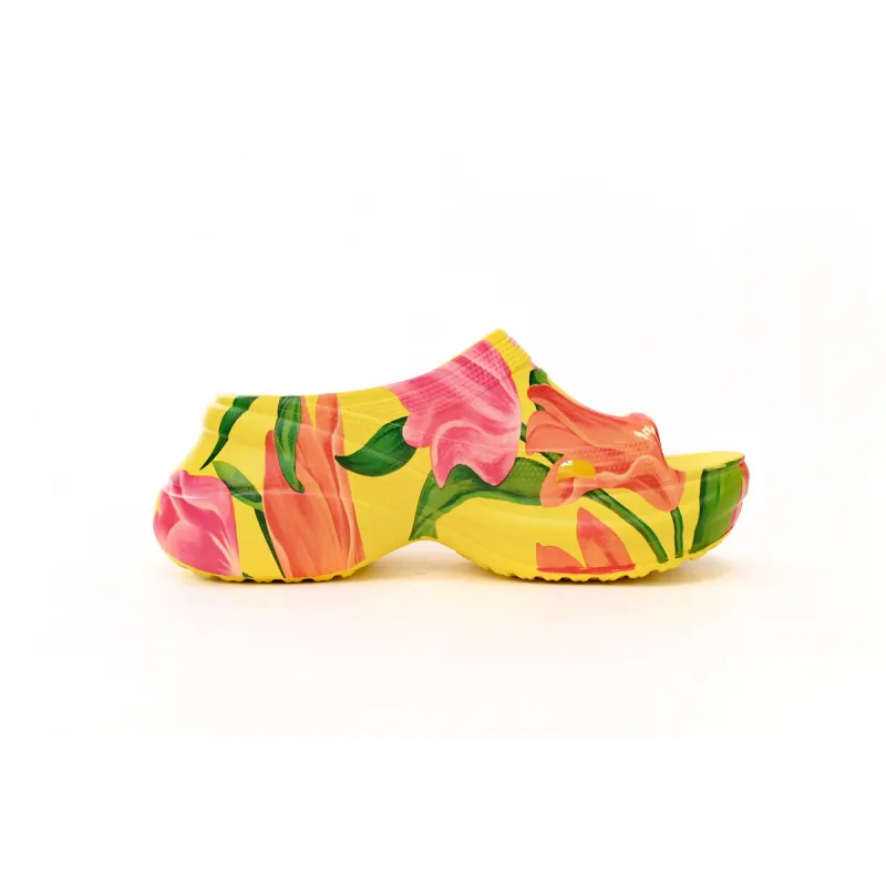 Balenciaga x Crocs Pool Slide Sandals Tulip Print Multi (Women's)  677389W1S8F7053