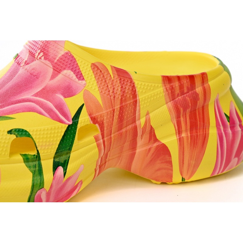 Balenciaga x Crocs Pool Slide Sandals Tulip Print Multi (Women's)  677389W1S8F7053