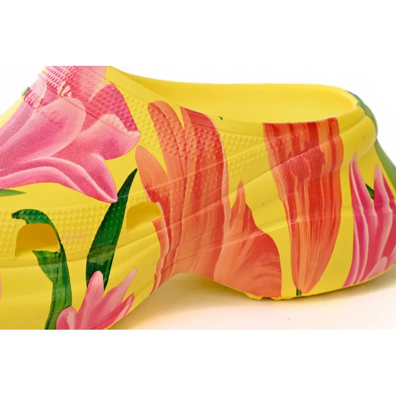 Balenciaga x Crocs Pool Slide Sandals Tulip Print Multi (Women's)  677389W1S8F7053