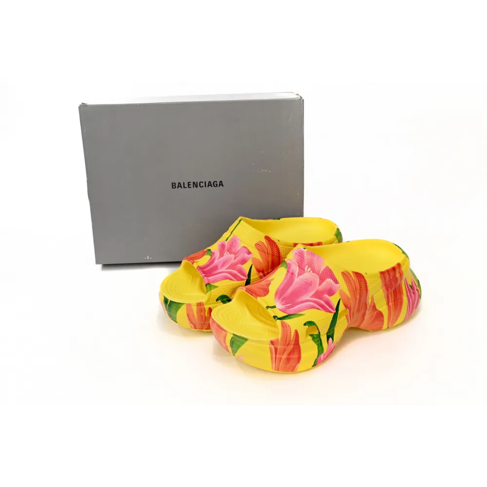 Balenciaga x Crocs Pool Slide Sandals Tulip Print Multi (Women's)  677389W1S8F7053
