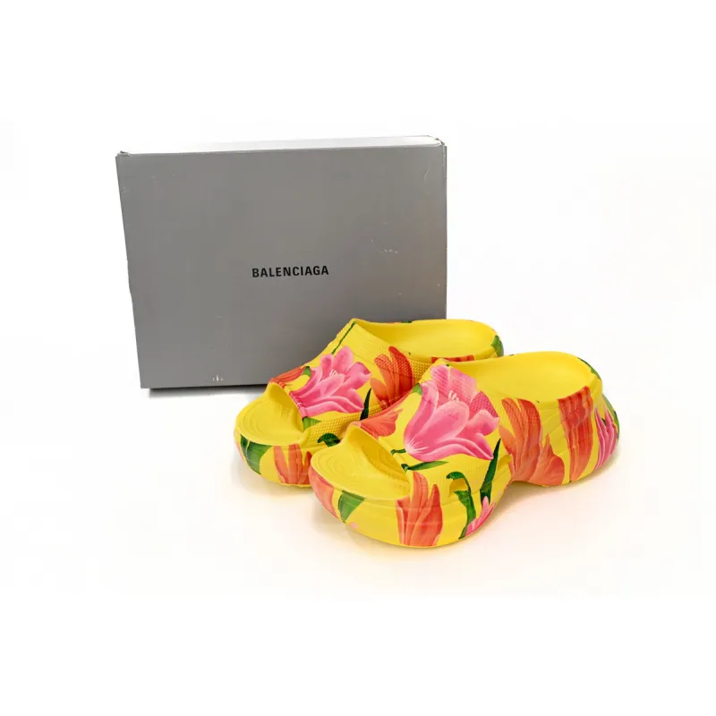 Balenciaga x Crocs Pool Slide Sandals Tulip Print Multi (Women's)  677389W1S8F7053