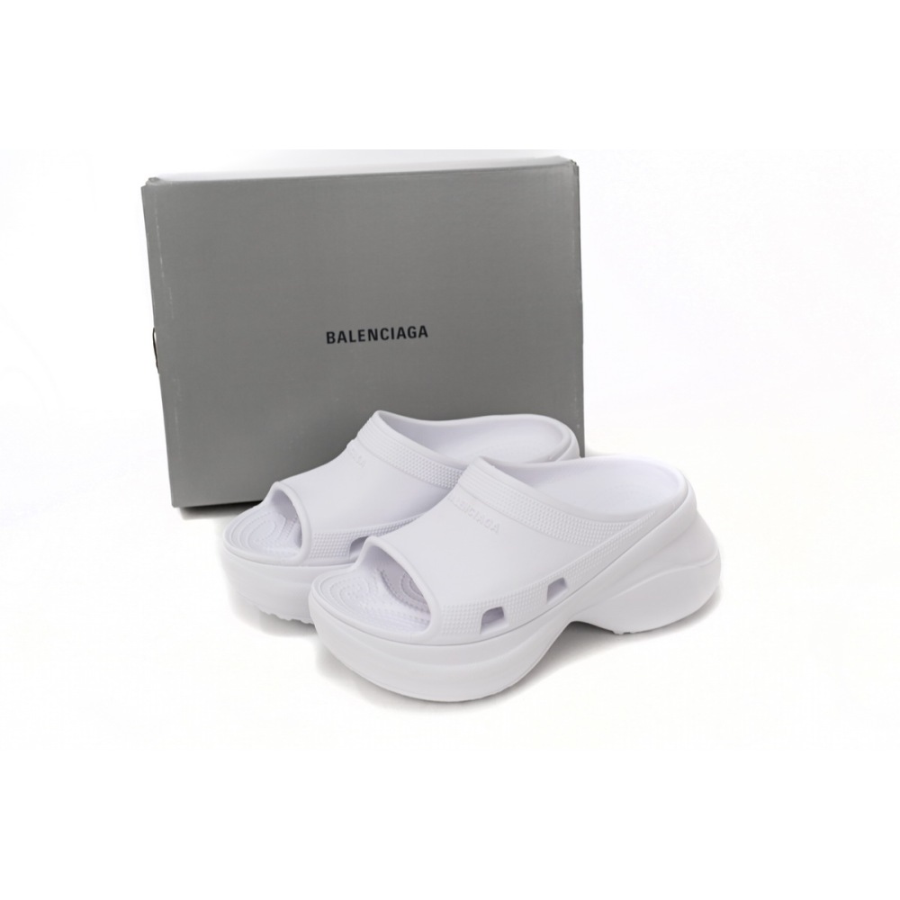 Balenciaga x Crocs Pool Slide Sandals White (Women's)  677389W1S8E9000