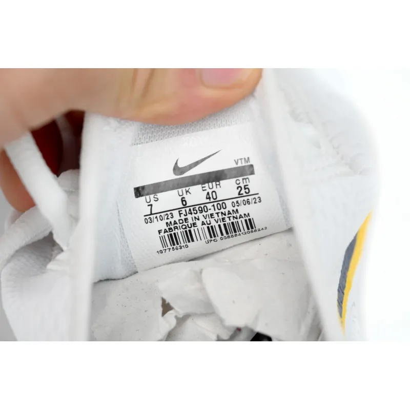 Nike Air Max 90 Double Swoosh White Black Gold Royal (GS) FJ4590-100 
