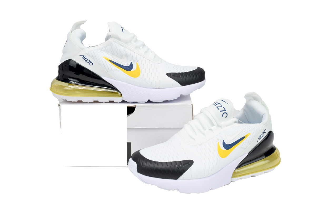 Nike Air Max 90 Double Swoosh White Black Gold Royal (GS) FJ4590-100