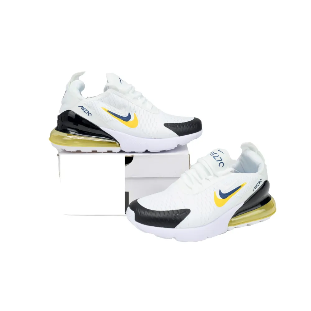 Nike Air Max 90 Double Swoosh White Black Gold Royal (GS) FJ4590-100 