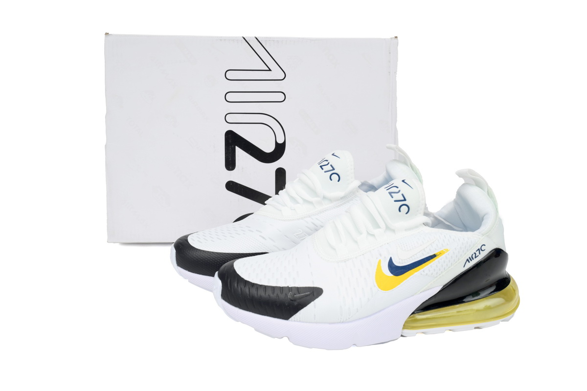 Nike Air Max 90 Double Swoosh White Black Gold Royal (GS) FJ4590-100
